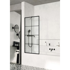  Radaway Modo New Black PNJ 100 Factory fekete kádparaván kád, zuhanykabin