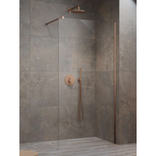 Radaway Modo New Brushed Copper II Walk-in szálcsiszolt réz zuhanyfal 160 kád, zuhanykabin