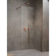Radaway Modo New Brushed Copper II Walk-in szálcsiszolt réz zuhanyfal 80 átlátszó kád, zuhanykabin
