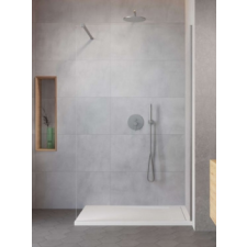 Radaway Modo New Brushed Nickel II Walk-in szálcsiszolt króm zuhanyfal 65 kád, zuhanykabin