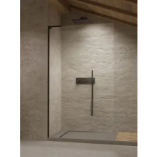 Radaway Modo SL II Black Walk-in fekete zuhanyfal 55B kád, zuhanykabin