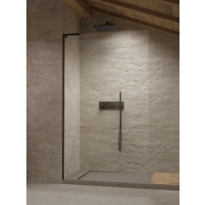 Radaway Modo SL II Black Walk-in fekete zuhanyfal 85J kád, zuhanykabin