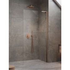 Radaway Modo SL II Brushed Copper Walk-in szálcsiszolt réz zuhanyfal 55J kád, zuhanykabin