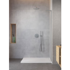 Radaway Modo SL II Brushed Nickel Walk-in szálcsiszolt króm zuhanyfal 90J kád, zuhanykabin