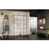 Radaway Modo X Black I Factory Walk-in fekete zuhanyfal 160 átlátszó