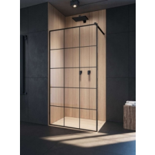 Radaway Modo X Black II Factory Walk-in fekete zuhanyfal 120 kád, zuhanykabin