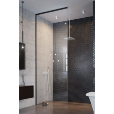 Radaway Modo X II Black 100-160x200-250 kád, zuhanykabin