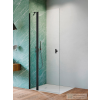 Radaway Nes 8 Black Walk-in KDD-II 90 zuhanyfal, matt fekete profil, balos 10085090-54-01L