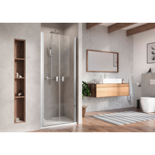 Radaway Nes 8 DWD I zuhanyajtó 95 (45B+50J) átlátszó kád, zuhanykabin