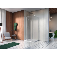 Radaway Nes 8 KDJ II szögletes zuhanykabin 90x80 átlátszó balos kád, zuhanykabin