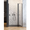 Radaway Nes Black DWJ-II 100 zuhanyajtó, matt fekete profil, jobbos 10036100-54-01R