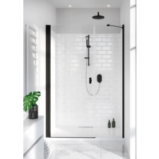 Radaway Nes Black DWS I zuhanyajtó kád, zuhanykabin