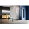 Radaway Nes Black KDJ II szögletes fekete zuhanykabin 120x75 átlátszó balos