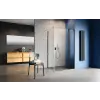 Radaway Nes Black KDJ II szögletes fekete zuhanykabin 120x80 átlátszó jobbos