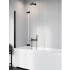 Radaway Nes Black PND I 110 kádparaván fekete jobbos 10010110-54-01R