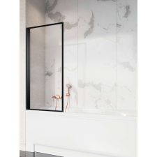 Radaway Nes Black PNJ I Frame fekete kádparaván 70 átlátszó jobbos kád, zuhanykabin