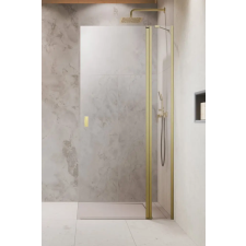 Radaway Nes Brushed Gold Walk-in KDD II szálcsiszolt arany zuhanyfal jobbos kád, zuhanykabin