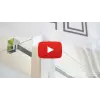Radaway Nes Brushed Nickel KDJ-B szögletes szálcsiszolt króm zuhanykabin 100x80 átlátszó jobbos