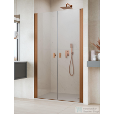 Radaway Nes DWD-I 110 zuhanyajtó, szálcsiszolt réz profil, 10027110-93-01 kád, zuhanykabin