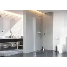 Radaway Nes KDJ I szögletes zuhanykabin 90x80 átlátszó jobbos kád, zuhanykabin