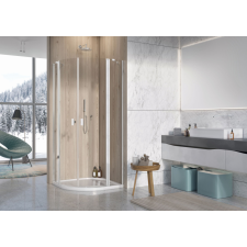 Radaway Nes PDD II íves zuhanykabin 100x100 átlátszó kád, zuhanykabin