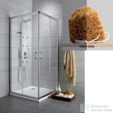 Radaway Premium Plus C 90x90 szögletes zuhanykabin króm/grafit 30453-01-05N kád, zuhanykabin