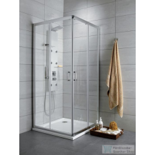 Radaway Premium Plus D 100x80 szögletes zuhanykabin króm/átlátszó 30434-01-01N kád, zuhanykabin