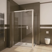 Radaway Premium Plus DWJ+S szögletes zuhanykabin 140x80 barna kád, zuhanykabin