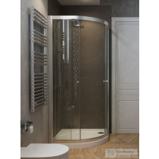 Radaway Projecta A 80x80 íves zuhanykabin, króm/átlátszó kád, zuhanykabin