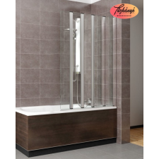 Radaway Radaway EOS PNW5 csuklós, ötrészes, befelé hajtható kádparaván, 1205501-101 kád, zuhanykabin