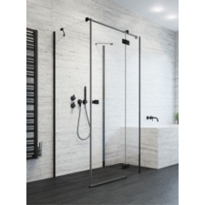 Radaway Radway Essenza Black KDJ+S szögletes fekete zuhanykabin 90B+70+120 kád, zuhanykabin