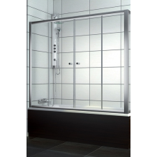  Radaway Vesta 180*150 kádparaván, átlátszó, króm kád, zuhanykabin
