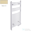 Radeco ADAMO AD5-600/L 1250x650 törölközőszárítós radiátor, SATURN 5 (matt krém) színben