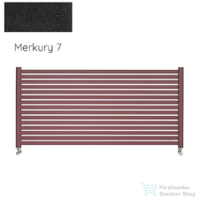 Radeco ALVO 1 350x1000 design radiátor,MERKURY 7 (matt fekete) színben fűtőtest, radiátor