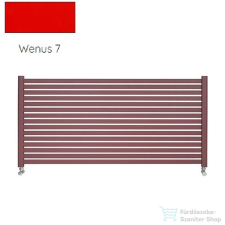 Radeco ALVO 2 630x1000 design radiátor,WENUS 7 (piros) színben fűtőtest, radiátor