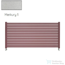 Radeco ALVO 5 350x1600 design radiátor,MERKURY 1 (metál ezüst) színben fűtőtest, radiátor