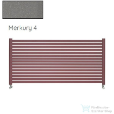 Radeco ALVO 5 350x1600 design radiátor,MERKURY 4 (metál szürke) színben fűtőtest, radiátor