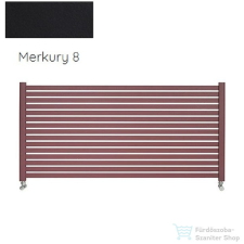 Radeco ALVO 5 350x1600 design radiátor,MERKURY 8 (selyemfényű fekete) színben fűtőtest, radiátor
