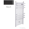 Radeco ARIA A2-350/2 680x385 törölközőszárítós radiátor, MARS 5 (antracit) színben