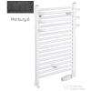 Radeco ARIA A2-600/1 680x635 törölközőszárítós radiátor, MERKURY 6 (metál fekete) színben