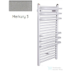 Radeco ARIA A5-500/2 1250x535 törölközőszárítós radiátor, MERKURY 3 (metál világosszürke) színben