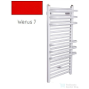 Radeco ARIA A5-500/2 1250x535 törölközőszárítós radiátor, WENUS 7 (piros) színben