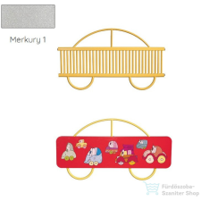 Radeco AUTO 680x1250 design radiátor gyerekszobába, MERKURY 1 (metál ezüst) színben fűtőtest, radiátor