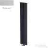 Radeco BORA 1800/17 1800x410 design radiátor, MERKURY 1 (metál ezüst) színben