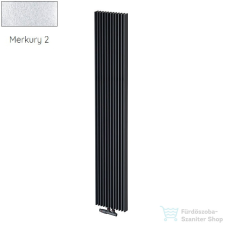 Radeco BORA 600/17 600x410 design radiátor, MERKURY 2 (ezüst) színben fűtőtest, radiátor