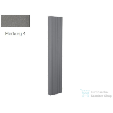 Radeco CAJA 1 1650x320 design radiátor, MERKURY 4 (metál szürke) színben fűtőtest, radiátor