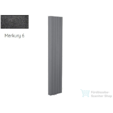 Radeco CAJA 4 1200x645 design radiátor, MERKURY 6 (metál fekete) színben fűtőtest, radiátor