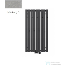 Radeco CALLE 4 1200x620 design radiátor akasztókkal, MERKURY 3 (metál világosszürke) színben fűtőtest, radiátor