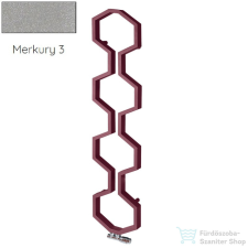 Radeco CARMEL 1800x400 design radiátor,MERKURY 3 (metál világosszürke) színben fűtőtest, radiátor