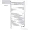 Radeco DORA AD1-400/P 490x450 törölközőszárítós radiátor, SATURN 1 (metál jégszürke) színben